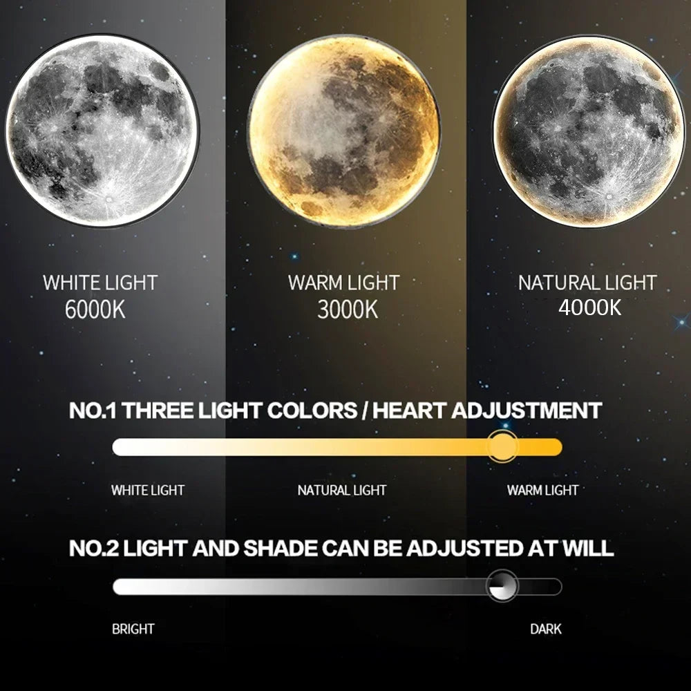 Lampka LED Księżyc, dekoracja ścienna