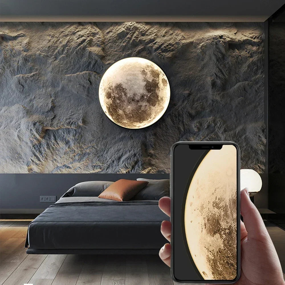 Lampka LED Księżyc, dekoracja ścienna